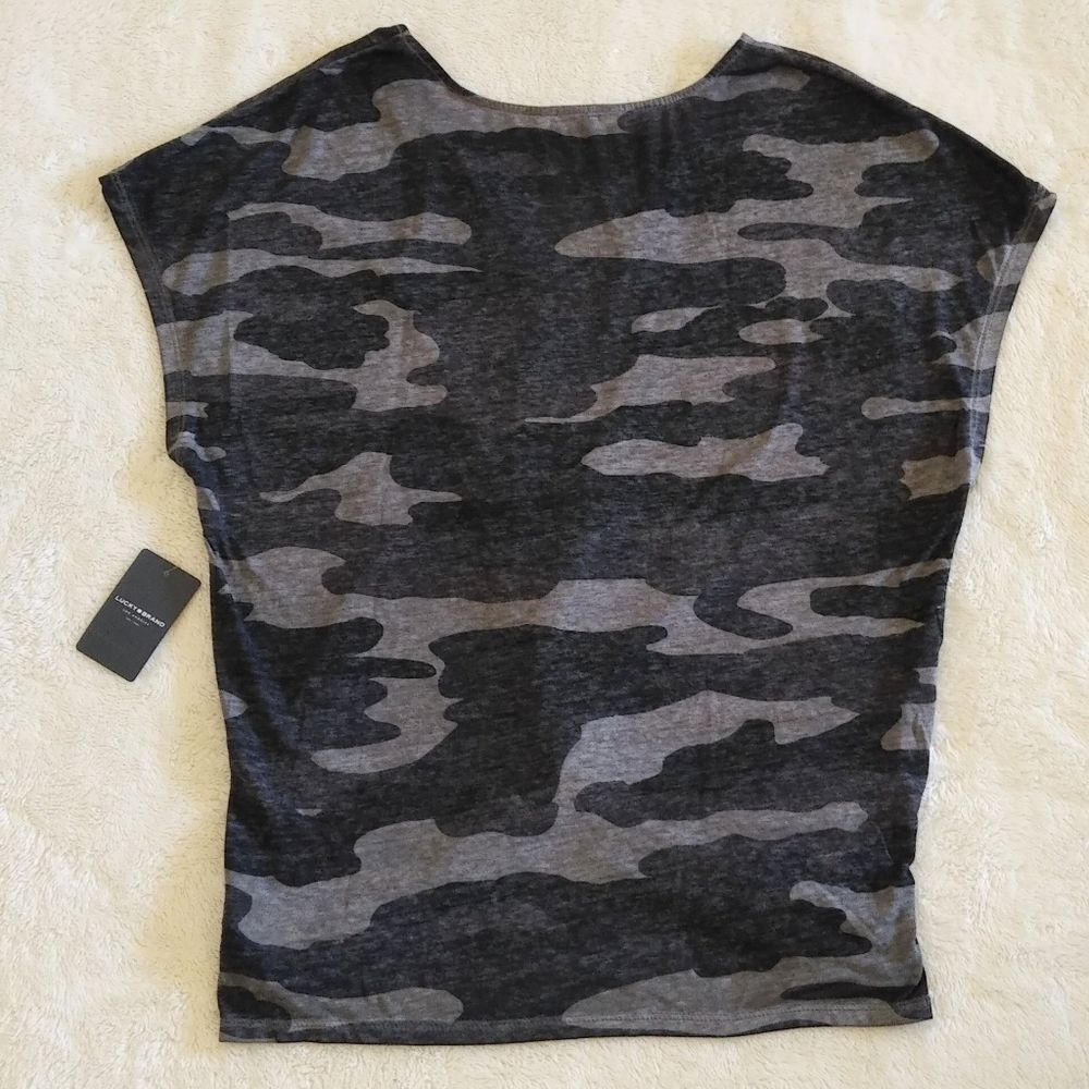 Lucky🍀 Brand Camouflage Print Top - Picture 2 of 12